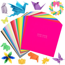 300 Sheets Origami Paper, 30 Bright Colors 20x20cm 80gsm Double-Sided Square Folding Paper for Arts, Crafts & School Projects UAP060E