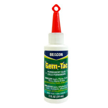Beacon Gem-Tac Glue 59ml (GT2), Clear Adhesive for Fabric, Rhinestones, Glass, and More - Ideal glue for Embellishing Shoes, Gowns, Phones, and