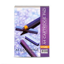 Create Spiral A4 Cartridge Pad ? 165gsm Mixed Media Art, Sketching & Drawing Pad, Suitable for Pencil, Pen, Crayon & Pastels, for Artists, Students