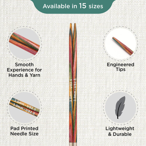 KnitPro Symfonie Interchangeable Circular Needles 4" (10cm) | 3.00mm 2
