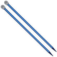 Coopay Knitting Needles 10.0mm UK Size, Aluminium, Straight, Lightweight, Smooth, Snag-Free, 35cm Long, Ideal for Beginners & Professionals, Available