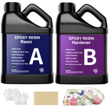 Epoxy Resin Kit - 32oz / 948ml Crystal Clear Resins and Hardener Kit, Bubble Free Casting Coating for Art Casting Resin, Jewelry Making, DIY Art,