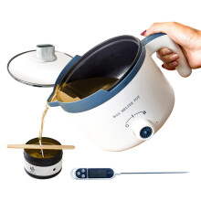 LINGQIAN Wax Melter for Candle Making with Thermometer, Electric Candle Wax Melting Pot with Spout, Double Boiler Candle Making Crock Pot with