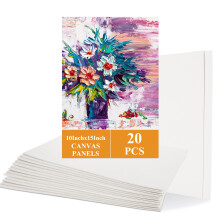 APACALI 20PCS Canvas Board 26.5x38cm, A3 Canvas for Painting, Blank Canvases for Art, White Canvases for Painting, Sketching, Drawing