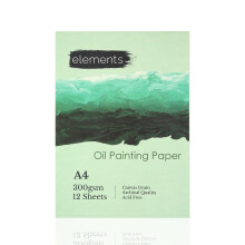 Elements A4 Oil Paint Sketchbook ? Canvas Grain Textured Paper, Archival Quality No Acid Pages, Durable Hardcover Sketchbook Designed For Oil and