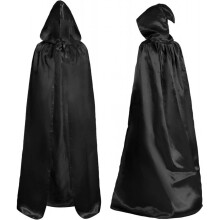 Capa com capuz de veludo para Halloween e Natal – Fantasia de bruxa e vampiro para cosplay, para mulheres e homens, compatível com todas as roupas.