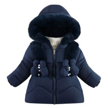 Girl Winter Coats Heavyweight Hooded Puffer Jacket Kid Parka Fleece Snow Outwear