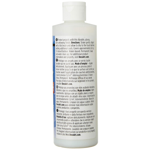 Deco Art DuraClear Polyurethane Gloss Varnish, 236 ml (Pack of 1) 1