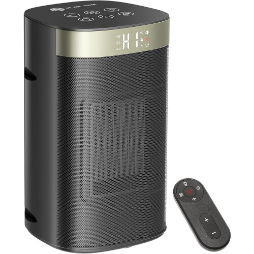 Φορητή κεραμική θερμάστρα χώρου PTC 1500W, 5 λειτουργίες,