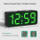 Peakeep digital alarm clock battery-powered portable with 2