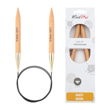 KnitPro Basix Beech Fixed Circular Needles 40" (100cm) | 12.00mm