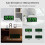 Peakeep digital alarm clock battery-powered portable with 4