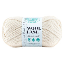Lion Brand Yarn Wool-Ease Thick & Quick, Super Bulky Wool Blend Yarn for Knitting, Crochet, and Crafts, Fisherman, 1 Pack