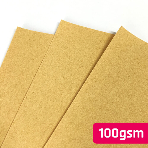 100 Sheets, Brown Kraft Paper A4 Sheets, 100gsm 2