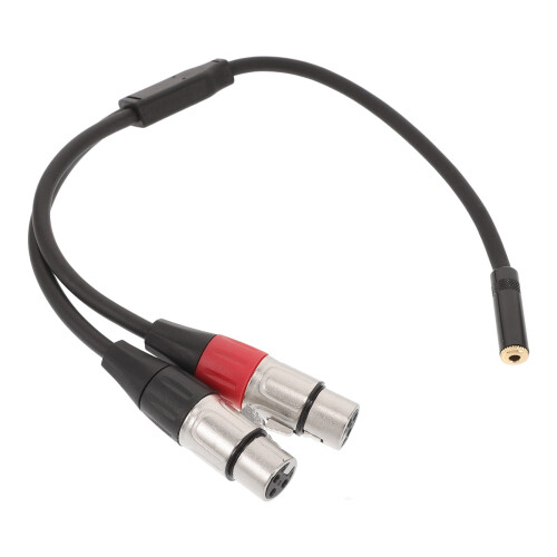 Καλώδιο προσαρμογέα OUNONA Dual XLR σε 3.5mm TRS, 30cm, συμβατό με μικρόφωνα