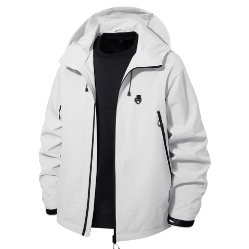 Kukoosong Ανδρικό Μπουφάν Softshell με Κουκούλα, Αδιάβροχο, Ελαφρύ Αντιανεμικό, 1