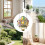 Lanterna solare con design a mongolfiera per giardino esterno 8