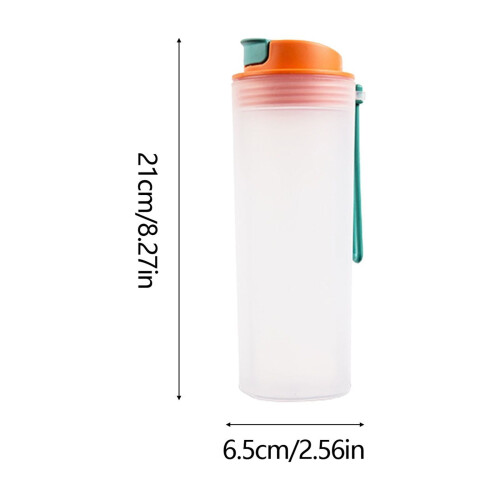 Φορητό κύπελλο σέικερ 550ml, μπουκάλι νερού μονής στρώσης για αθλητική γυμναστική 2