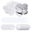 Sourcing Map Button Maker Parts: 120pc 58mm Round Metal & Plastic Button Backs, Clear Film 1