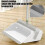 Stand Up Broom and Dustpan Set Plastic White 1PC 7