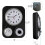 9.5"x12.5" Retro Kitchen Wall Clock with Thermometer & 60-Min Timer – Black 2