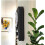 9.5"x12.5" Retro Kitchen Wall Clock with Thermometer & 60-Min Timer – Black 8