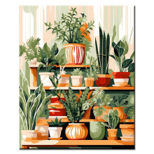 YALKIN Paint by Numbers Kits for Adults, Painting by Number Kits On Canvas,Without Frame DIY Color Oil Painting Acrylic Paints,Home Wall Decor