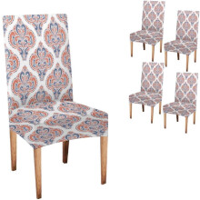 Coprisedia da pranzo Aztec con motivo paisley blu e arancione (confezione da 4)