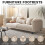 4/6Pcs 4" Heavy Duty Plastic Bed Risers, Compatible with Beds, Sofas, Tables & Chairs 3