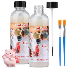 200 ML Air Dry Clay Glaze, Clay Varnish for Air Drying Clay, Air Dry Clay Varnish, Gloss Varnish Clay Glaze for Air Dry Clay, Plaster Sculptures,