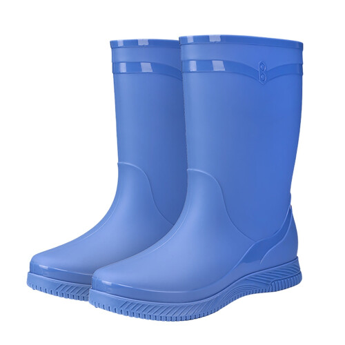 Botas de chuva impermeáveis femininas de cano curto e cano largo (1 par)
