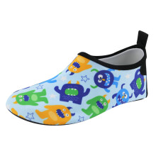 Ademende zwemschoenen voor kinderen, strandsokken met cartoonprint en rubberen zool – geschikt voor waterparken en snorkelen, maten 11-13