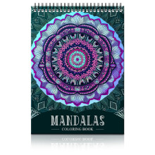 Mandala Colouring Book, 60 Unique Designs for Relaxation, Spiral Bound, Colour by Numbers for Adults, Adult Colouring Books for Women, Arts and Crafts