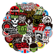 HhBdy Rock and Roll Music Stickers,200Pcs Laptop Stickers Waterproof Vinyl Decals for Water Bottle Laptop Guitar Luggage Skateboard Manga Gifts for