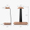 Supporto per cuffie in legno di noce con base contenitore 4