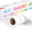 Euqvunn HTV Vinyl, White, 12" x 10ft 1