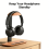 Supporto per cuffie in legno di noce con base contenitore 5