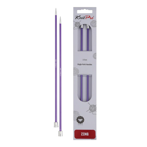 KnitPro Zing Single Pointed Needles 14" (35cm) | 3.75mm