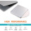 CAPIVO Εξαιρετικά Λεπτή Εξωτερική Μονάδα DVD – USB3.0 & Type-C, Εγγραφέας CD/DVD με Υποδοχή και 3