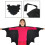 Halloween-fladdermuskappa för flickor, klädtillbehör 5