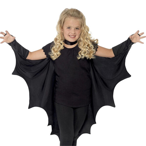 Halloween-fladdermuskappa för flickor, klädtillbehör 1