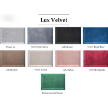 (Fabric Swatch, Velvet Black) Chaise Lounge Chaise L Shape Corner Sofa Chaise Longue Settee Couch Loveseat