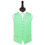 DQT Mint Green Plain Satin Wedding Waistcoat - 40" 1
