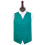 DQT Teal Plain Satin Wedding Waistcoat - 46" 1