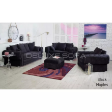(Arm Chair, Velvet Coffee Grey) Luxury Verona Sofa 1,2,3 Seater Velvet & Naples 5 Seater Corner Sofa SETTEE 3+2 Sofa Set