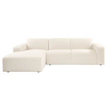 (Fabric Swatch, Velvet Cream) Chaise Lounge Chaise L Shape Corner Sofa Chaise Longue Settee Couch Loveseat