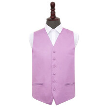 Lilac Plain Satin Wedding Waistcoat - 44"