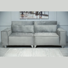 (Fabric Swatch, Cream Naples) Luxury 3+2 Sloane Sofa Set Plush Velvet Suite Settee Couch 1,2,3 Seater Loveseat Longue