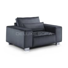 (Armchair, Slate Naples) Luxury 3+2 Sloane Sofa Set Plush Velvet Suite Settee Couch 1,2,3 Seater Loveseat Longue