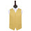 DQT Gold Plain Satin Wedding Waistcoat - 36" 1